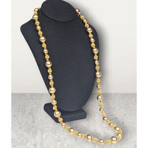 Anne Klein Gold and Silver Beaded Necklace